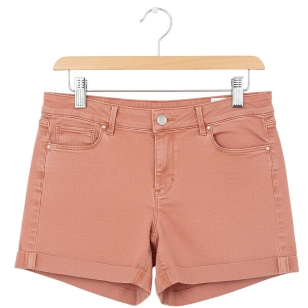 White House Black Market 5" Denim Short Melon NWT Size 2 - Picture 3 of 3